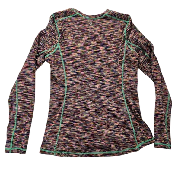 90 Degree by Reflex women long sleeve sports shirt. Size large. Multicolor - Picture 2 of 5